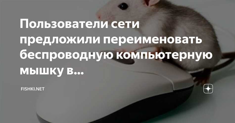 Как мышка получила свое название